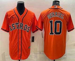 Men's Houston Astros #10 Yuli Gurriel Orange Stitched MLB Cool Base Nike Jersey,We sell and wholesale Men's Houston Astros #10 Yuli Gurriel Orange Stitched MLB Cool Base Nike Jersey on line form chian!